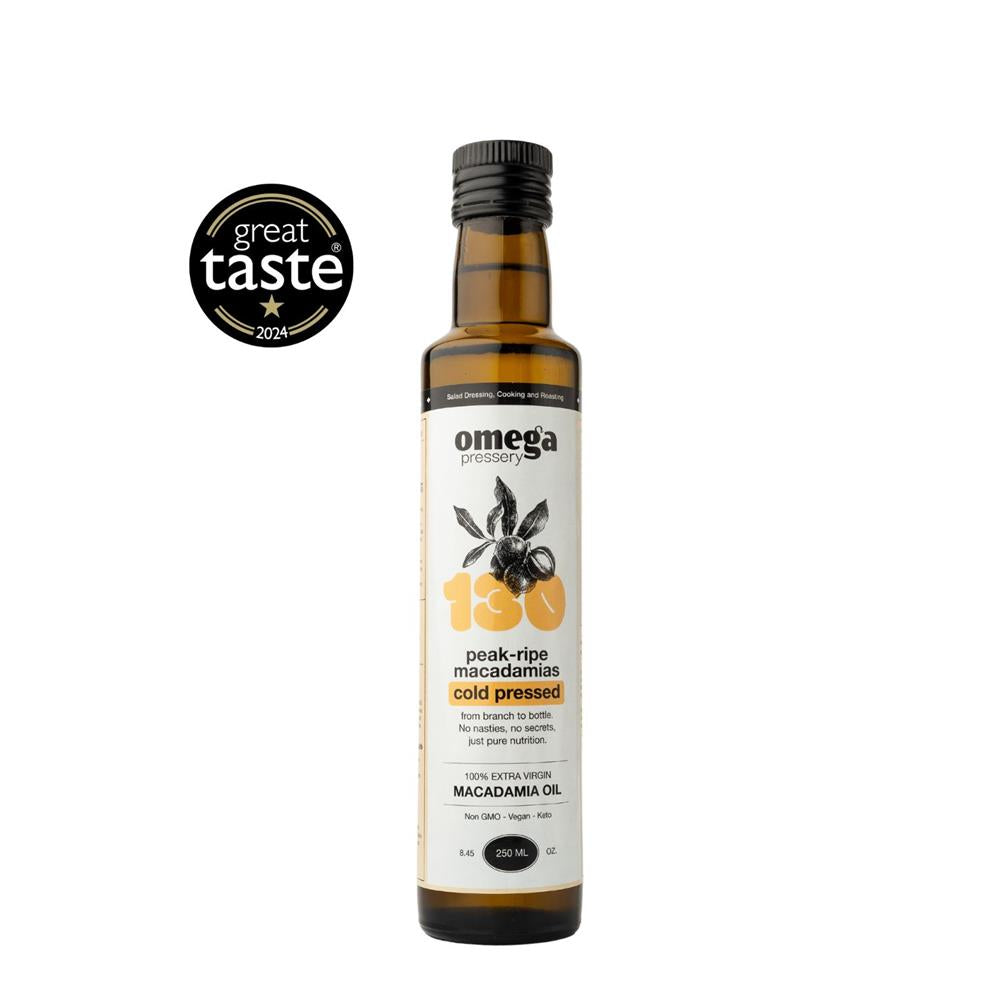 Extra Virgin Macadamia Oil 250ml, Omega Pressery