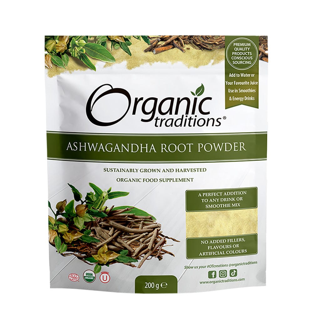 Organic Ashwagandha Powder 200g, Organic Traditions