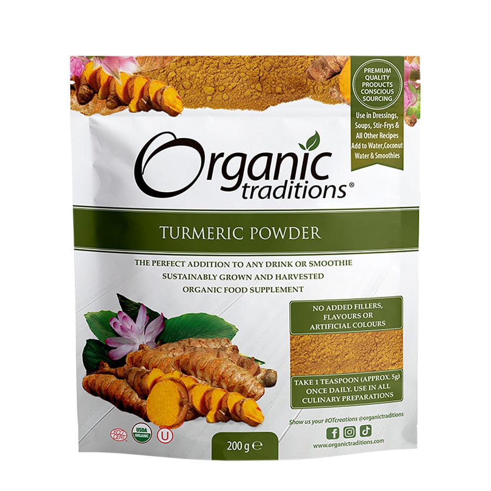 Organic Turmeric Powder 200g, Organic Traditions