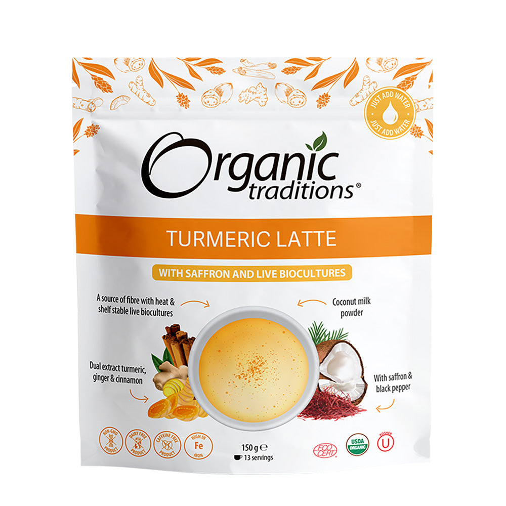 Organic Turmeric Latte 150g, Organic Traditions