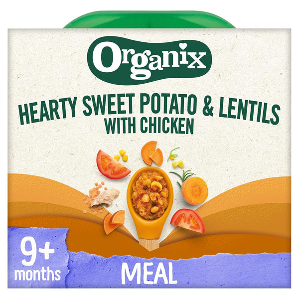 Organix Hearty Sweet Potato & Lentils with Chicken 190g, Organix