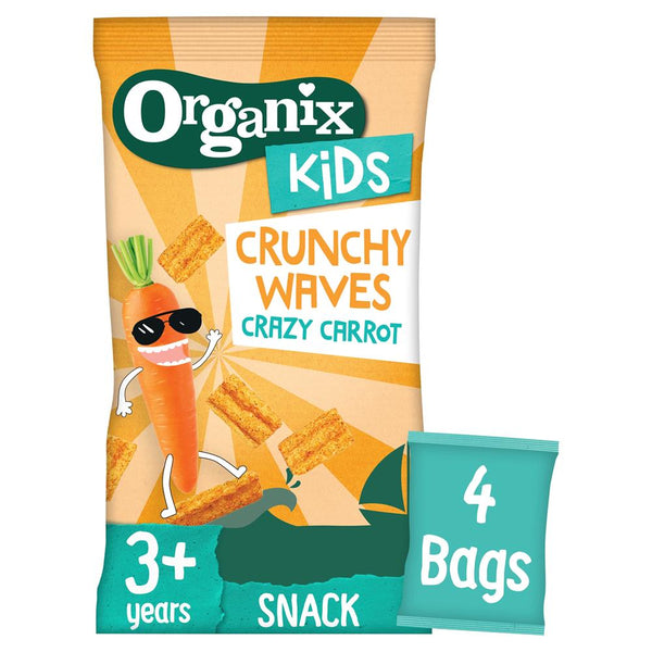 Organix KIDS Crazy Carrot Crunchy Waves (4x14g), Organix