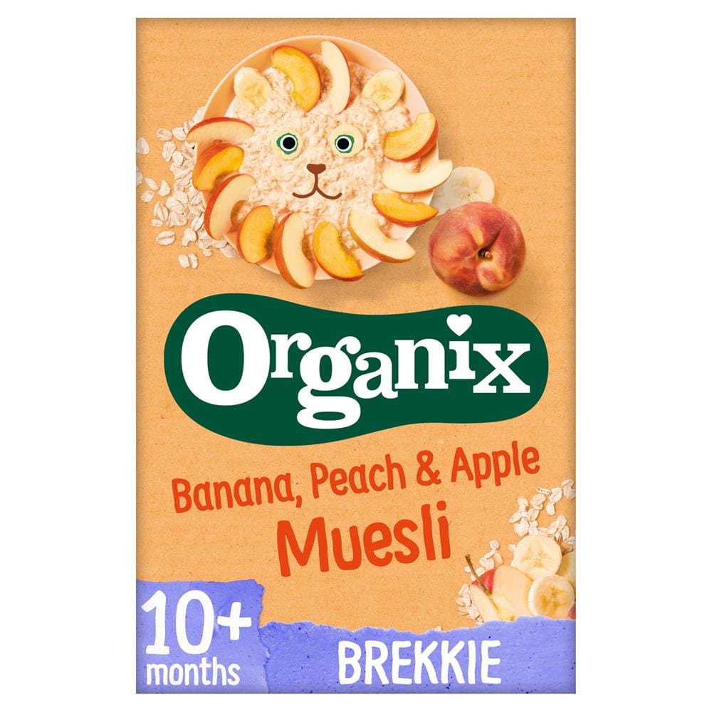 Banana Peach & Apple Organic Baby Muesli 200g, Organix