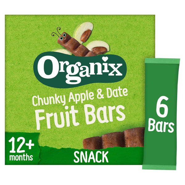 Apple & Date Organic Fruit Snack Bar Multipack 6x17g, Organix