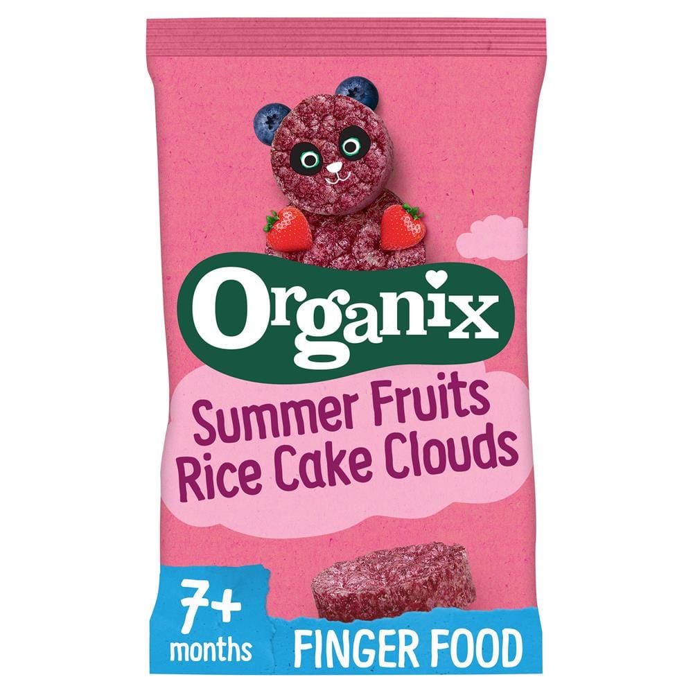 Organic Summer Fruits Rice Cake Clouds 40g, Organix