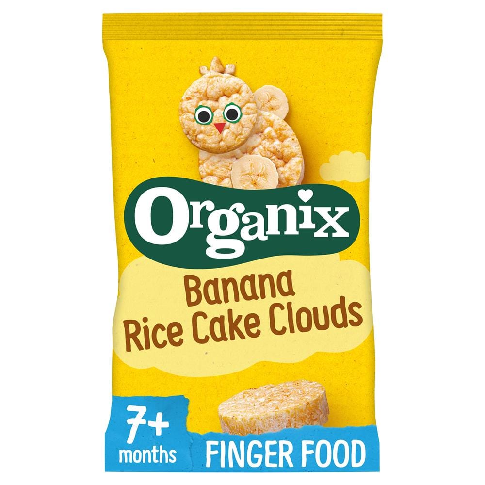 Organic Banana Rice Cake Clouds 40g, Organix