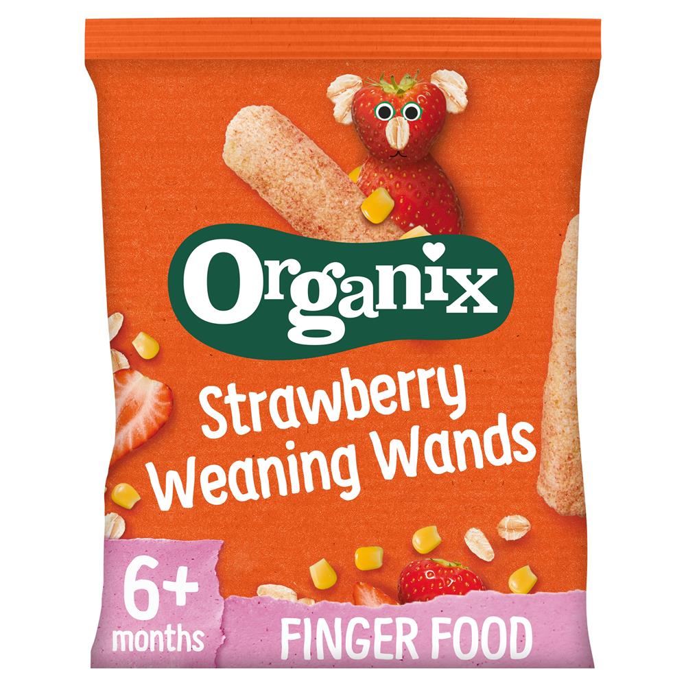 Organix Strawberry Weaning Wands 25g, Organix