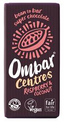 Ombar Raspberry & Coconut Centre 35g, organic and vegan, Ombar