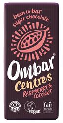 Raspberry & Coconut Centres 70g, Ombar