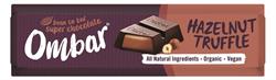 Ombar Hazelnut Truffle Filled Chocolate Bar 42g, Ombar