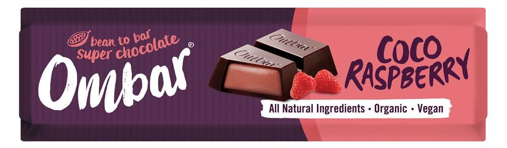 Ombar Ombar Coco Raspberry Filled Chocolate Bar 42G