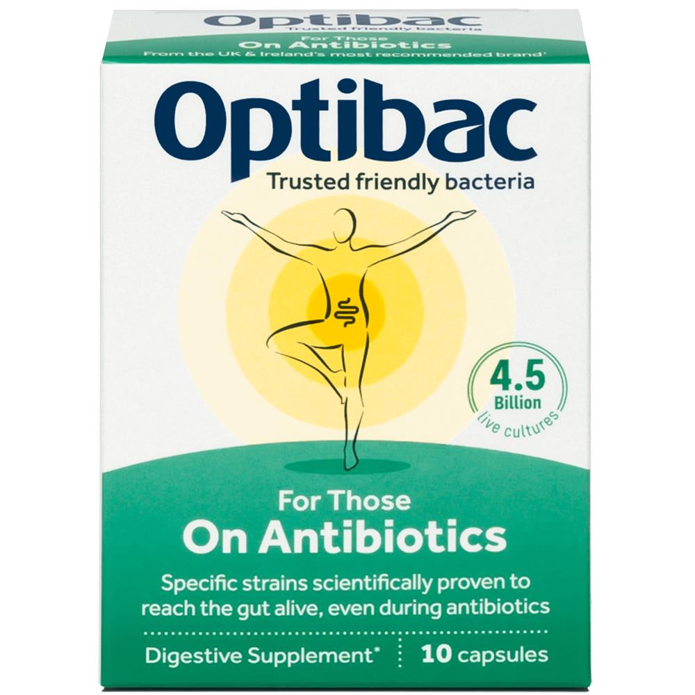 Optibac Probiotics For Those on Antibiotics 10 capsules