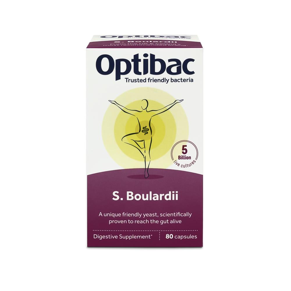 Optibac προβιοτικά Saccharomyces boulardii 80 κάψουλες