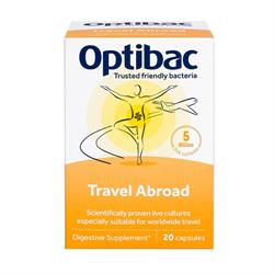 Travel Abroad 20 capsules, Optibac Probiotics