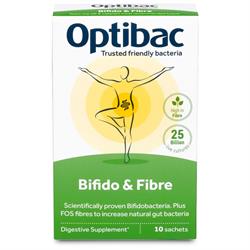 Bifidobacteria & Fibre 10 Sachets, Optibac Probiotics