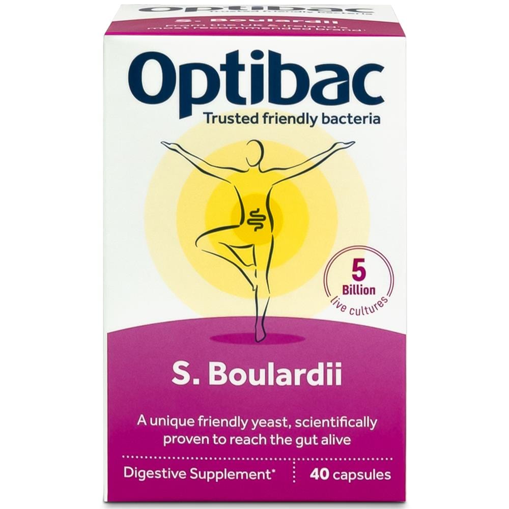 Optibac προβιοτικά Saccharomyces boulardii 40 κάψουλες