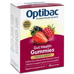 Gut Health Gummies - 30 Gummies, Optibac Probiotics