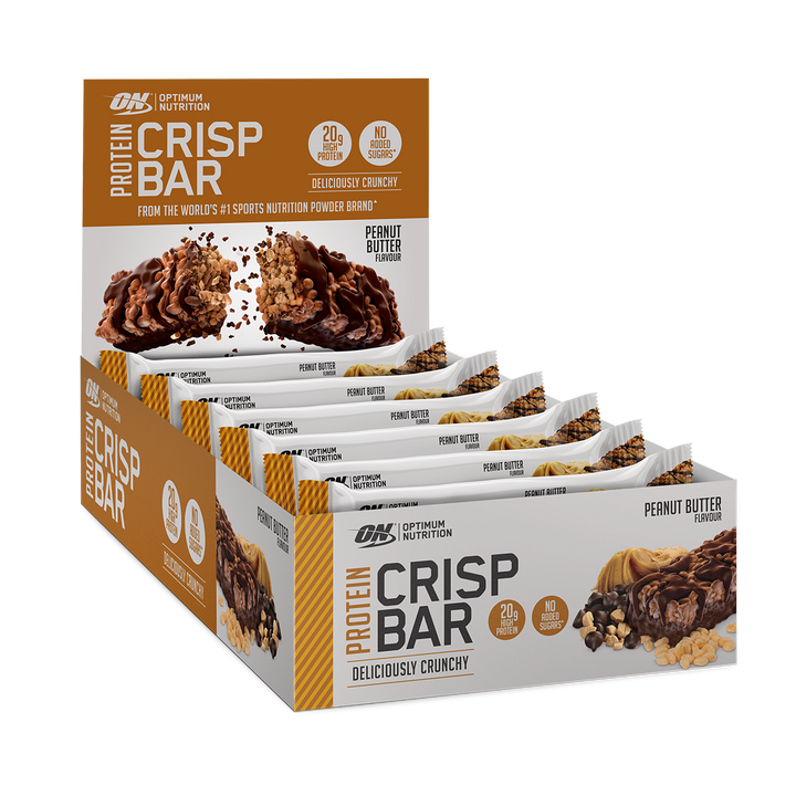 Optimum Nutrition Protein Crisp Bar 10x65g Peanut Butter