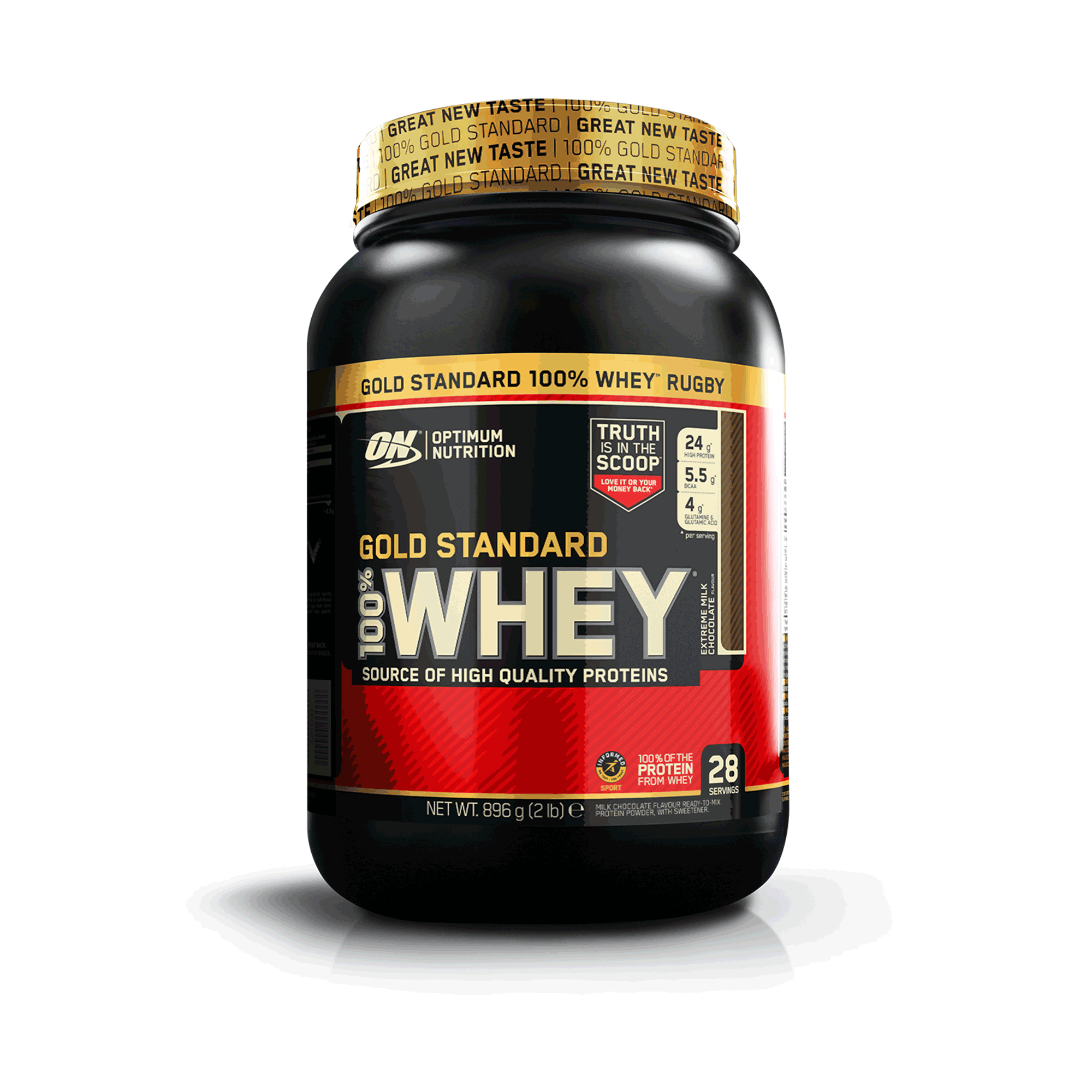 Optimum Nutrition Gold Standard 100% Whey 896g Extreme Milk Chocolate