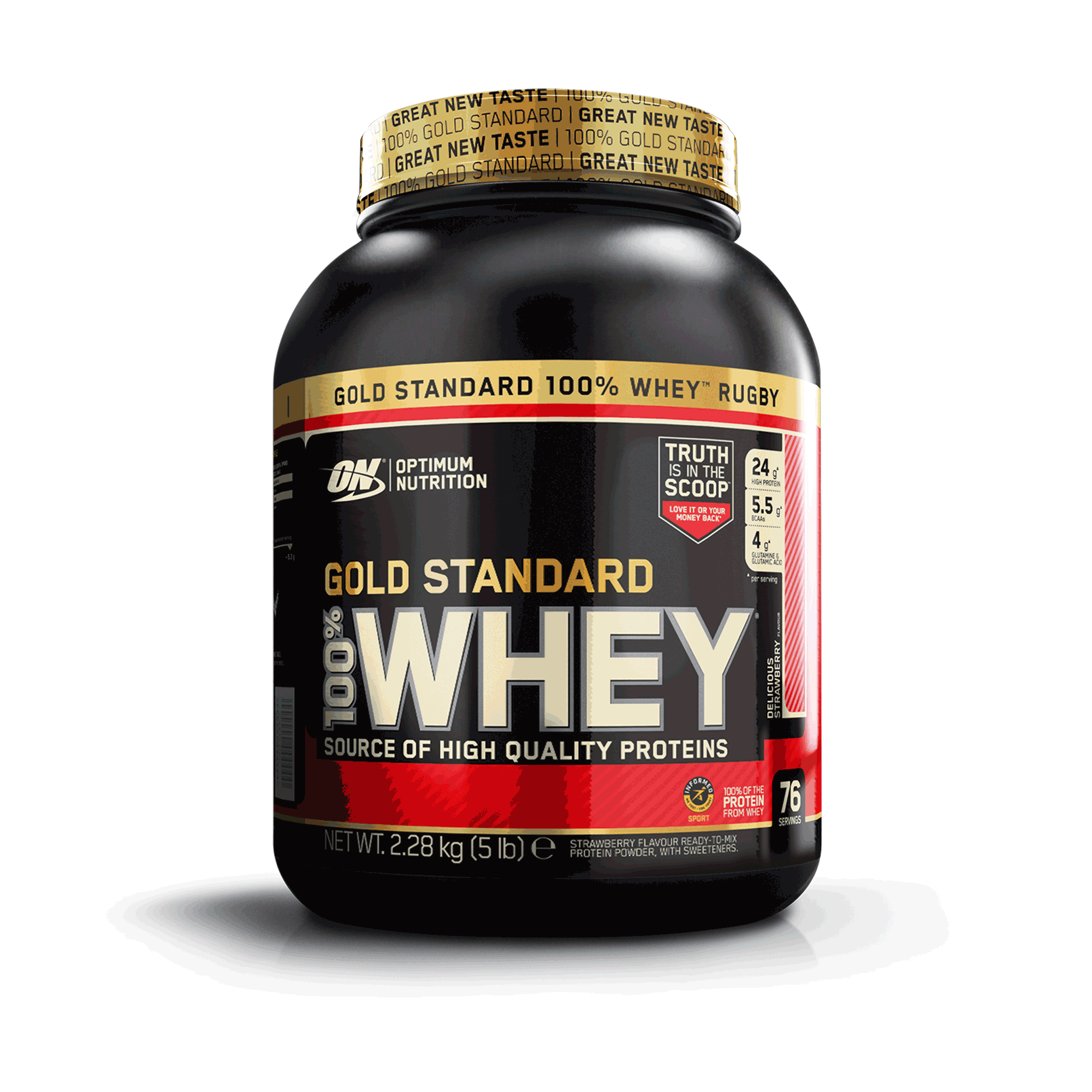 Optimum Nutrition Gold Standard 100% Whey 2.28kg Delicious Strawberry