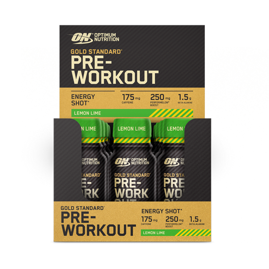 Optimum Nutrition Gold Standard Pre-Workout Shot 12x60ml Lemon & Lime