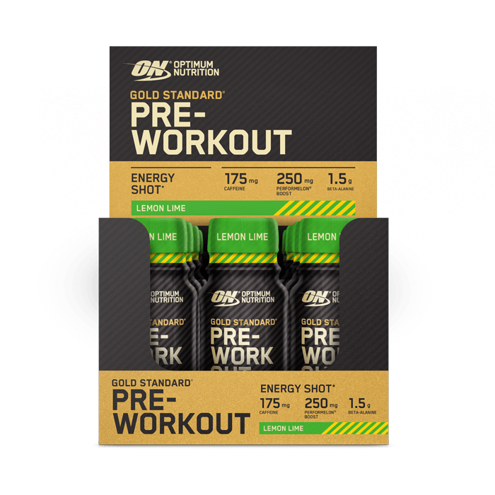 Optimum Nutrition Gold Standard Pre-Workout Shot 12x60ml Lemon & Lime