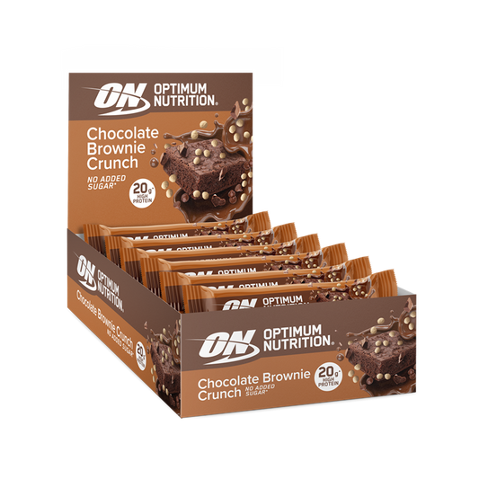 Optimum Nutrition Crunch Bar 10x65g Choc Brownie