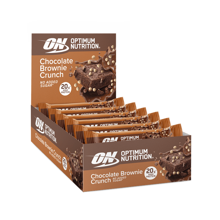 Optimum Nutrition Crunch Bar 10x65g Choc Brownie