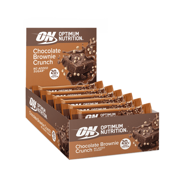 Optimum Nutrition Crunch Bar 10x65g Choc Brownie