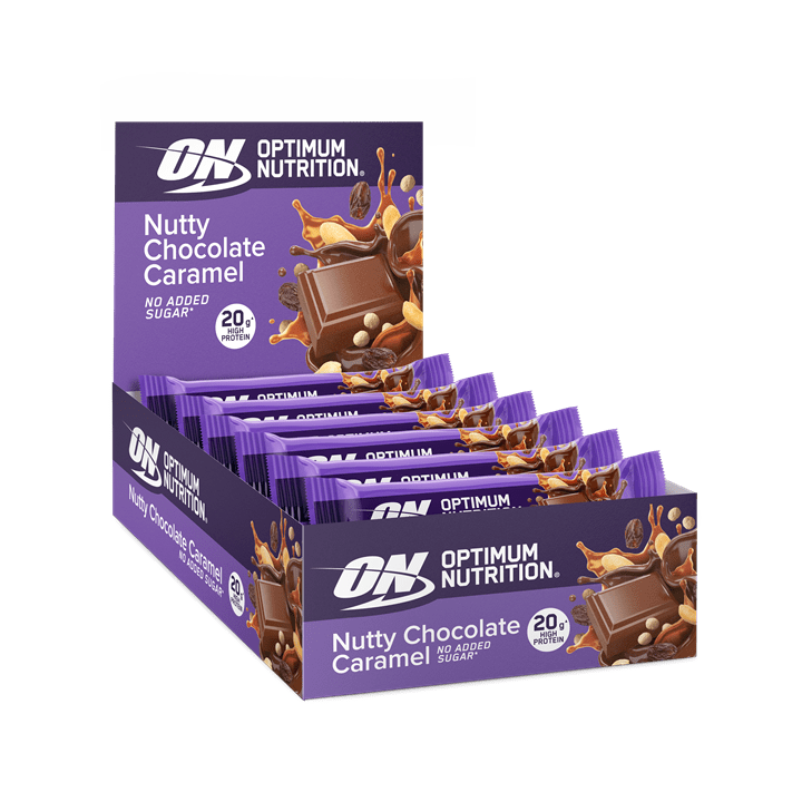 Optimum Nutrition Crunch Bar 10x70g Nutty Choc Caramel