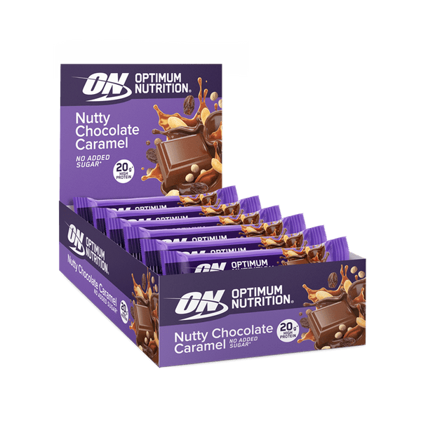 Optimum Nutrition Crunch Bar 10x70g Nutty Choc Caramel