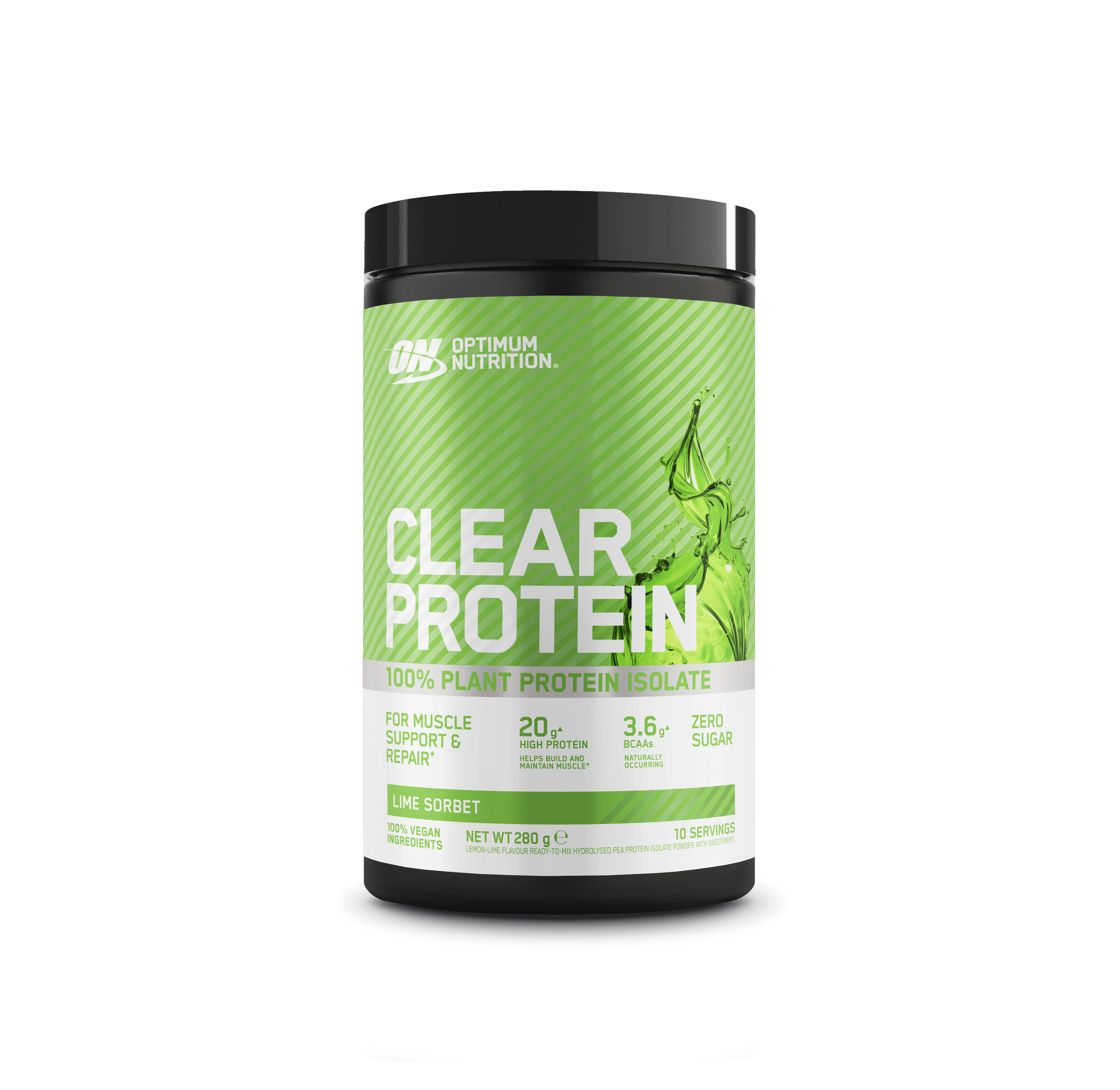 Optimum Nutrition Clear Protein 100% Plant Protein 280g Lime Sorbet