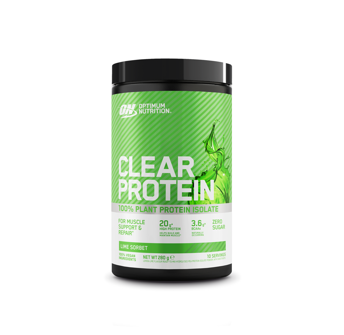 Optimum Nutrition Clear Protein 100% Plant Protein 280g Lime Sorbet