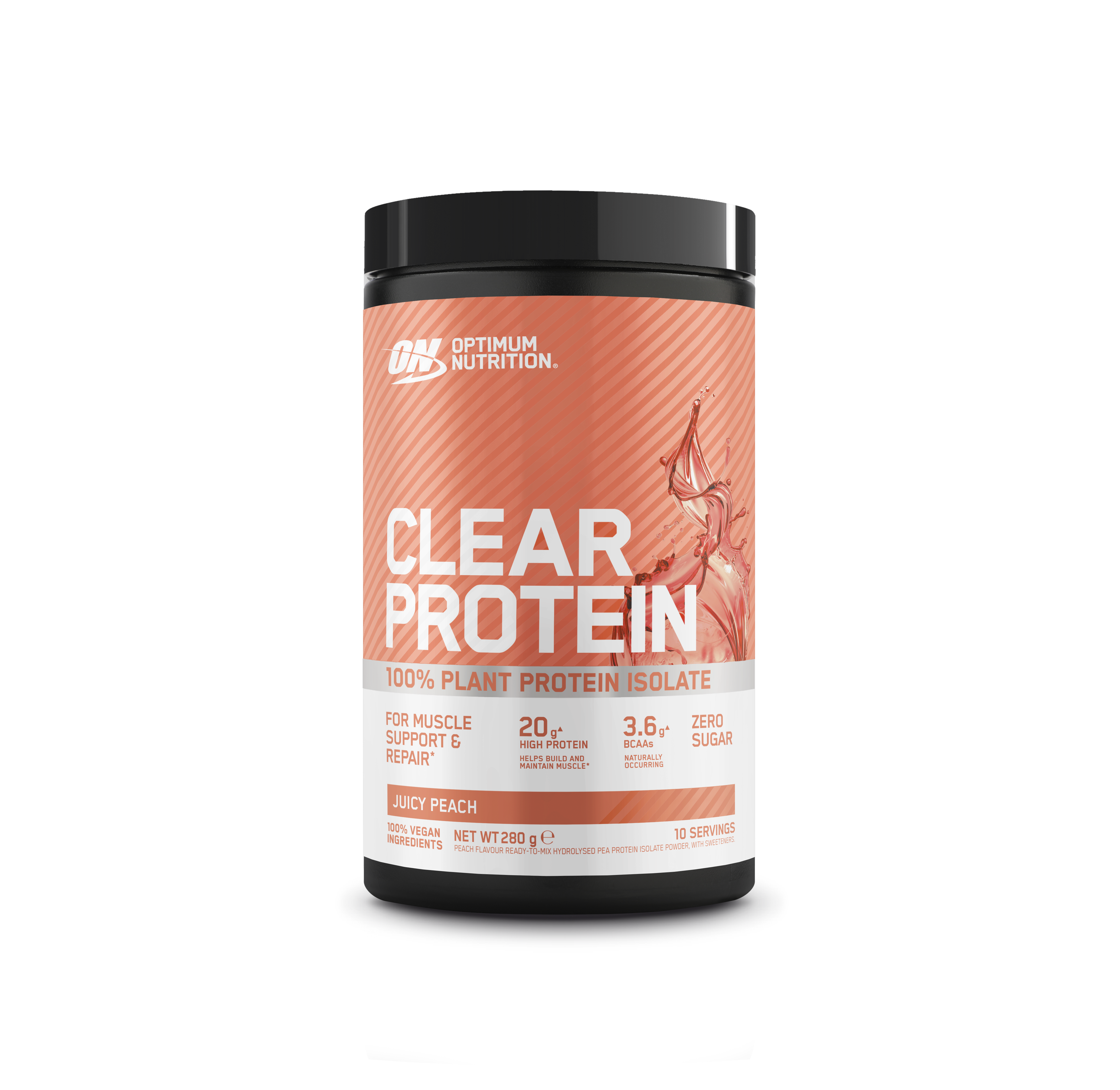 Optimum Nutrition Clear Protein 100% Plant Protein 280g Juicy Peach