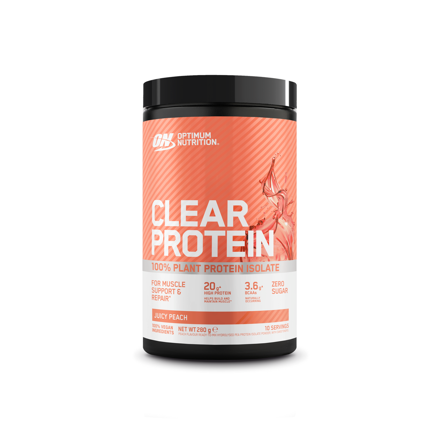 Optimum Nutrition Clear Protein 100% Plant Protein 280g Juicy Peach