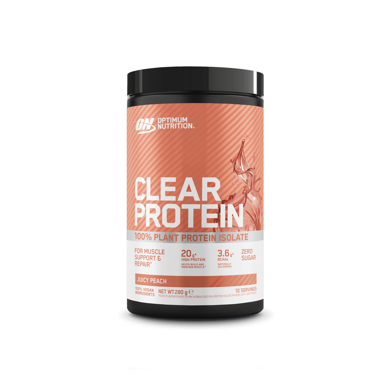 Optimum Nutrition Clear Protein 100% Plant Protein 280g Juicy Peach