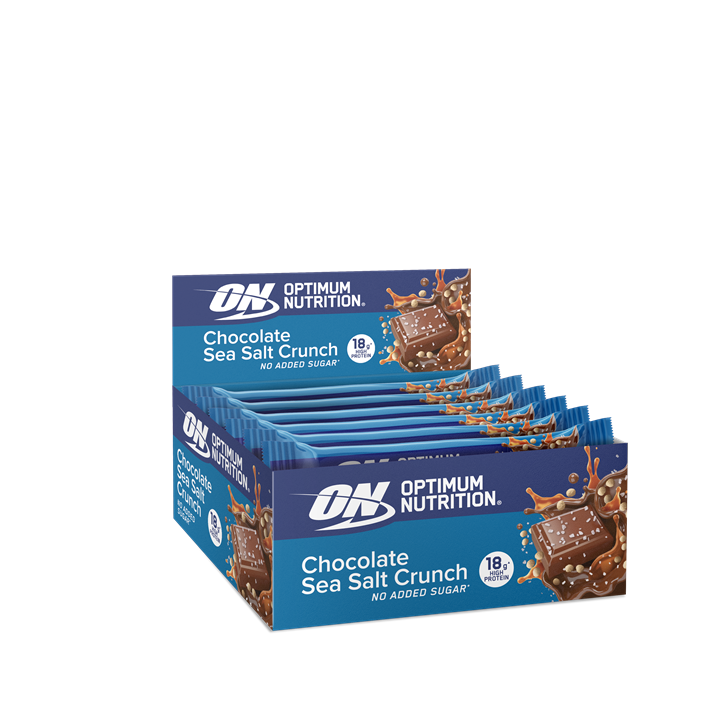 Optimum Nutrition Crunch Bar 12x55g Choc Sea Salt