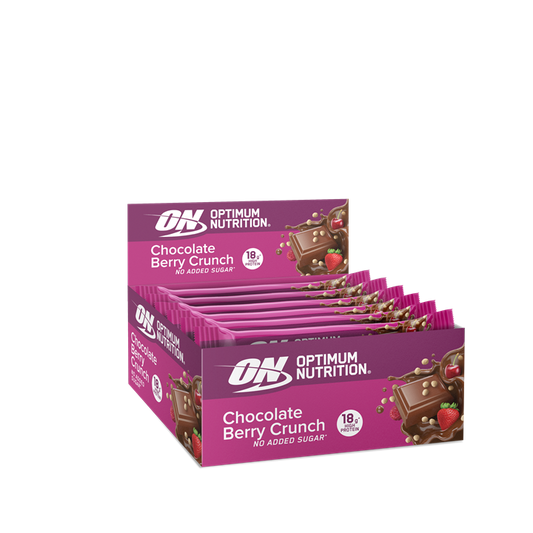 Optimum Nutrition Crunch Bar 12x55g Choc Red Berry