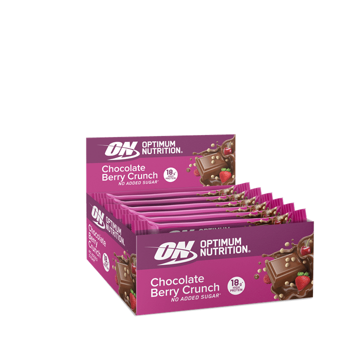 Optimum Nutrition Crunch Bar 12x55g Choc Red Berry