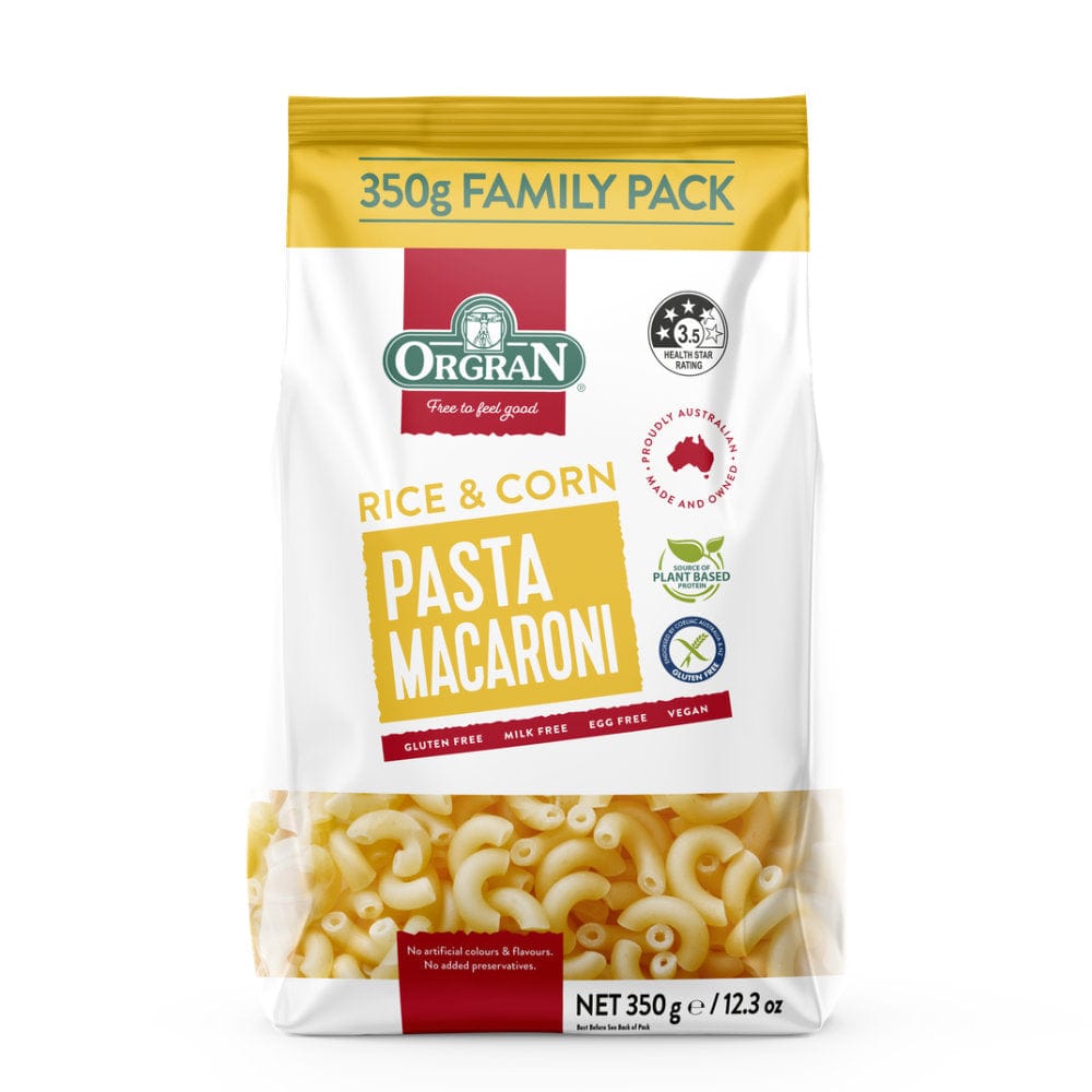 Orgran Orgran Rice & Corn Macaroni 350G