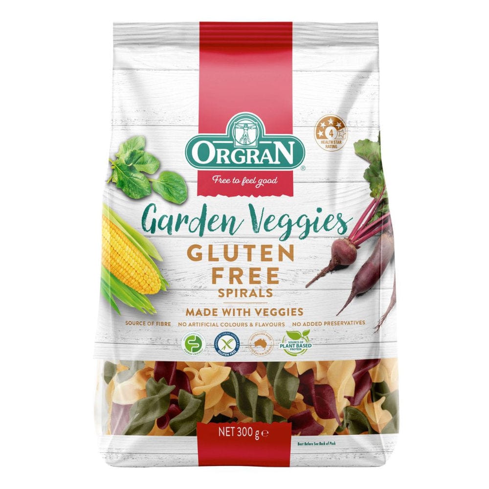 Orgran Orgran Garden Veggies Spirals 350G