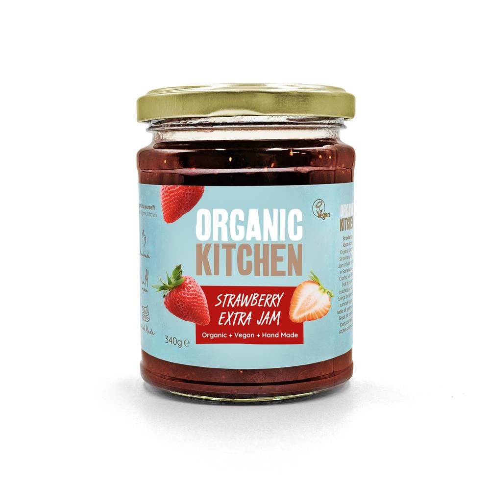 Cocina orgánica fresa fresa jam de fruta 340g