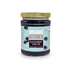 Organic Blackcurrant Extra Fruit Jam 340g, Organic Kitchen