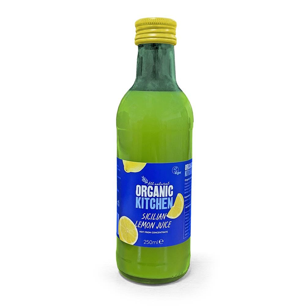 Cocina orgánica jugo de limón siciliano orgánico 250 ml