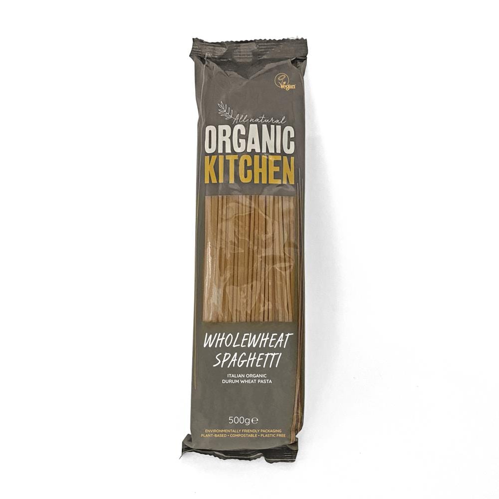 Cocina orgánica spaghetti de trigo integral orgánico 500g