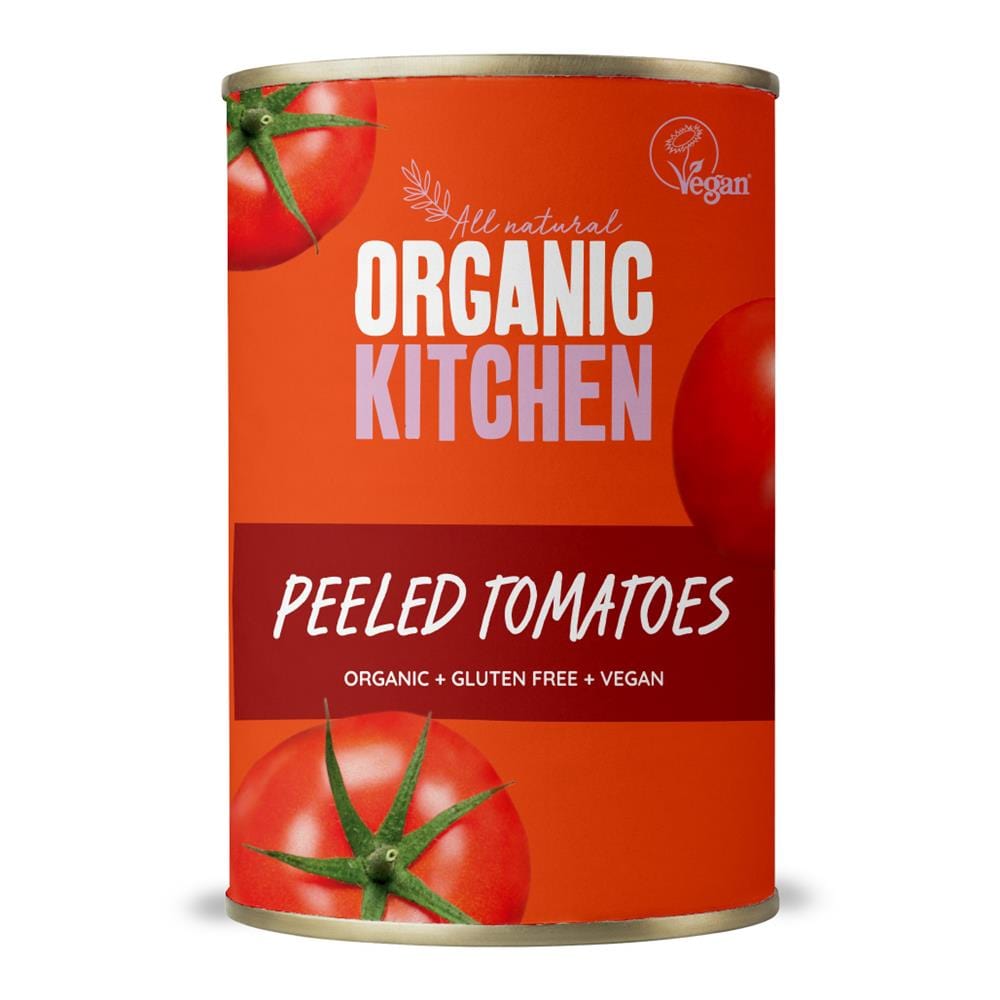 Cocina orgánica tomates pelados orgánicos 400g