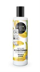 OS Refilling Conditioner for Normal Hair Banana&Jasmine (280ml), Organic Shop