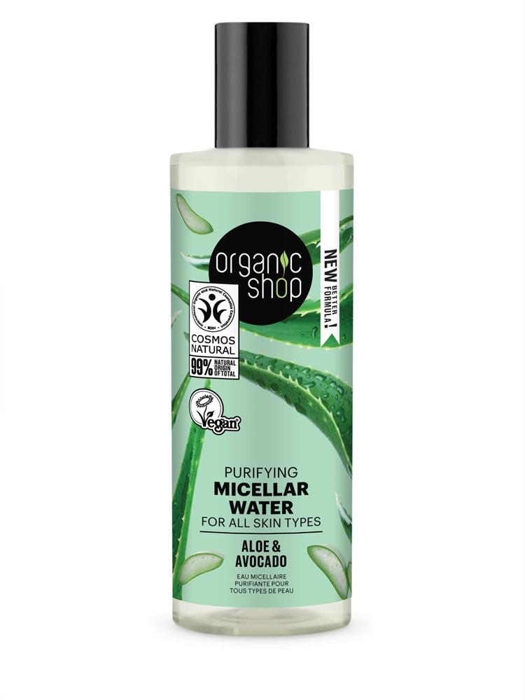 Tienda orgánica OS Purificante de agua micelar Aloe & Aguacate (150 ml)