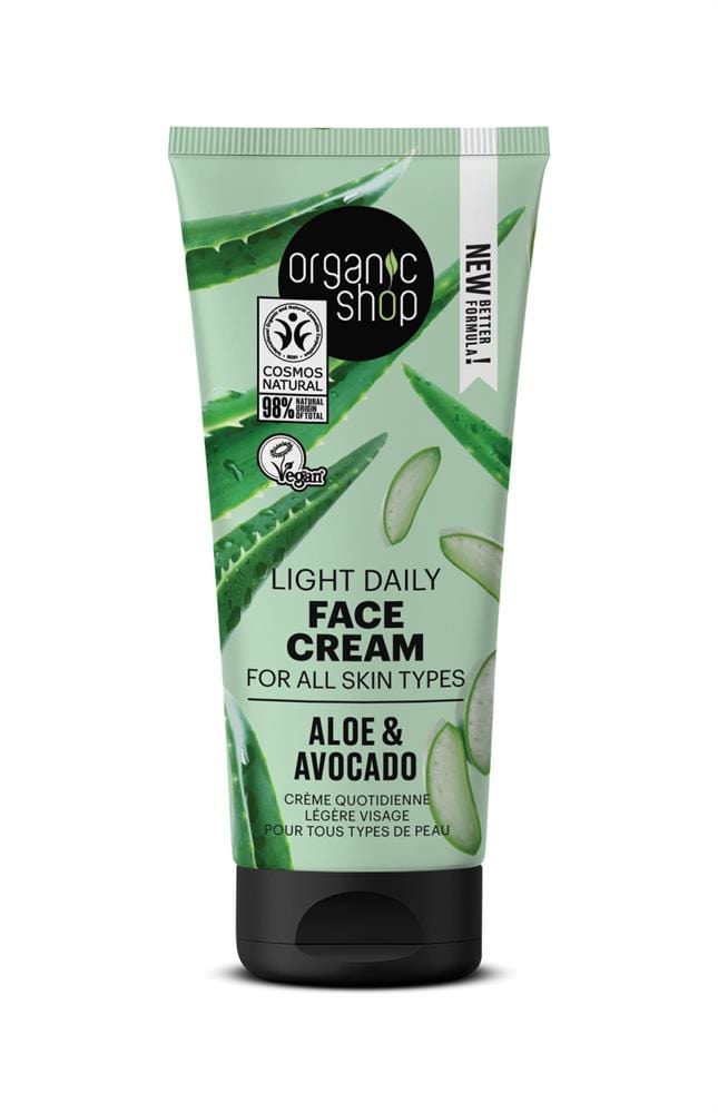 Tienda orgánica OS Light Daily Face Cream Aloe & Aguacate (50 ml)