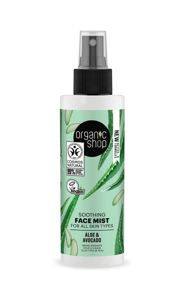 Organic Shop OS Beroligende ansigt Mist Aloe & Avocado (150 ml)